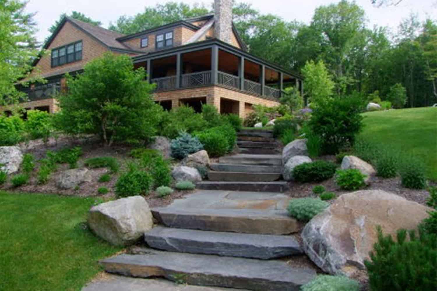 Stepping Stones and Landscaping